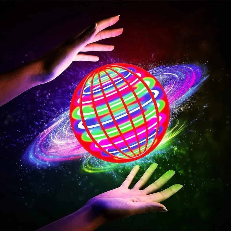 Drone Ball Rc - Fliegender Ball mit Farb-LED-Beleuchtung, Automatischer Bumerang-Ball,