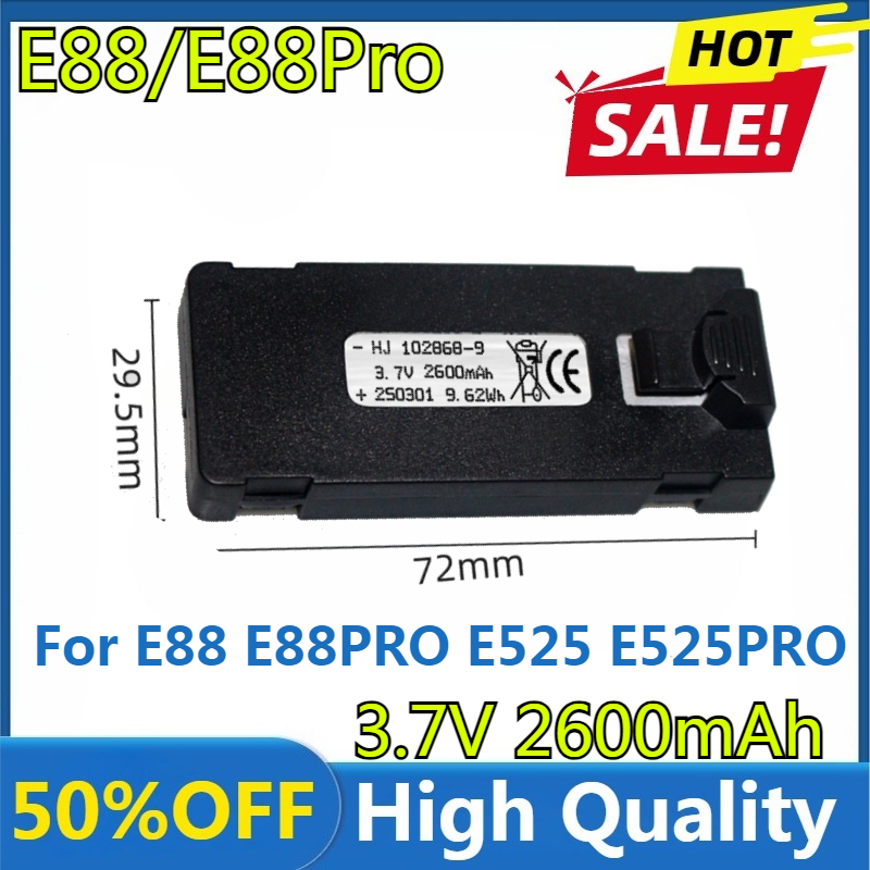 Rc Drone E88 - E88 Batterie 3,7 V 2600 mAh
