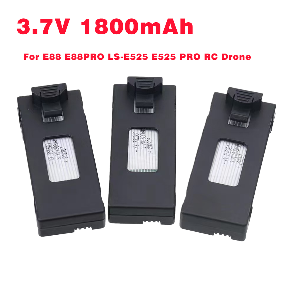 Rc Drone E88 - 3,7V 1800mAh RC-Drohnen-Akku Zubehör für E88