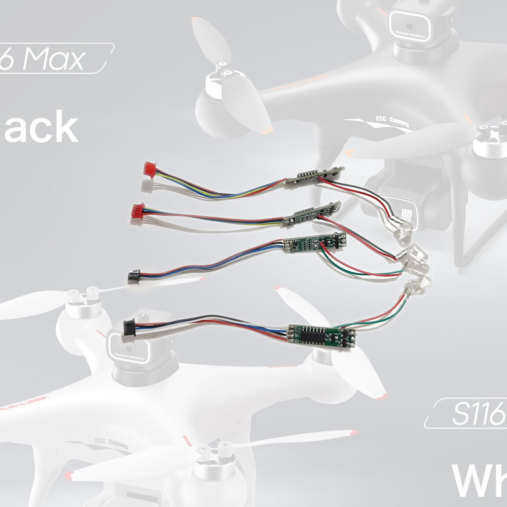 Drone Rc S116 - ESC-Board mit Lichtleiste, Komplettset 4 Stück
