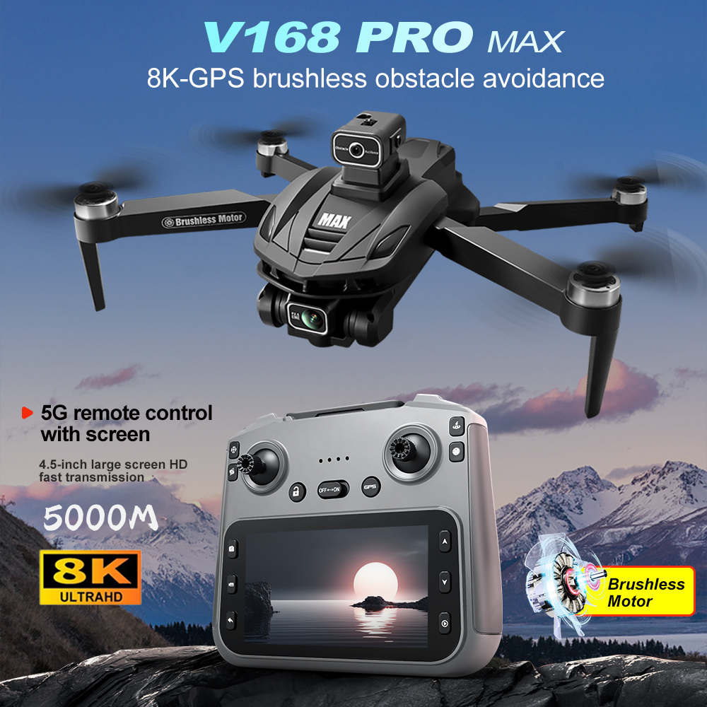 Drone Rc Pro - V168 PRO Max GPS Drohne 8K