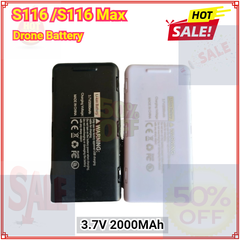 Drone Rc S116 - 3,7V 2000mAh Akku für S116 Max