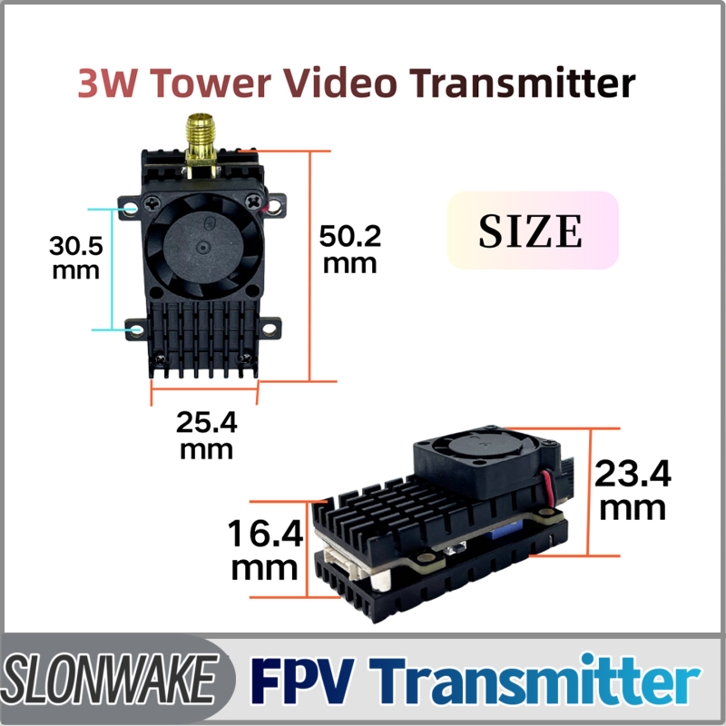 Receiver Rc Drone - SLONWAKE 5,8G 3000mW Simulation VTX FPV