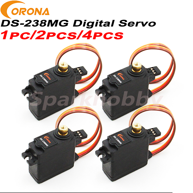 Drone Ball Rc - 1PC/2PCS/4PCS Corona DS-238MG Metall Getriebe Digital