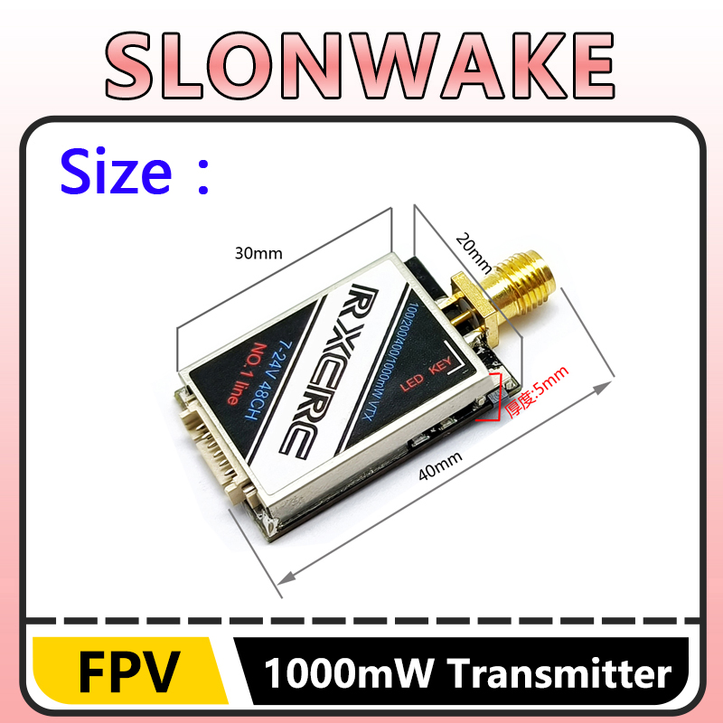 SLONWAKE 5.8G 48CH 1W VTX 100/ – Receiver Rc Drone Bewertung und Preis